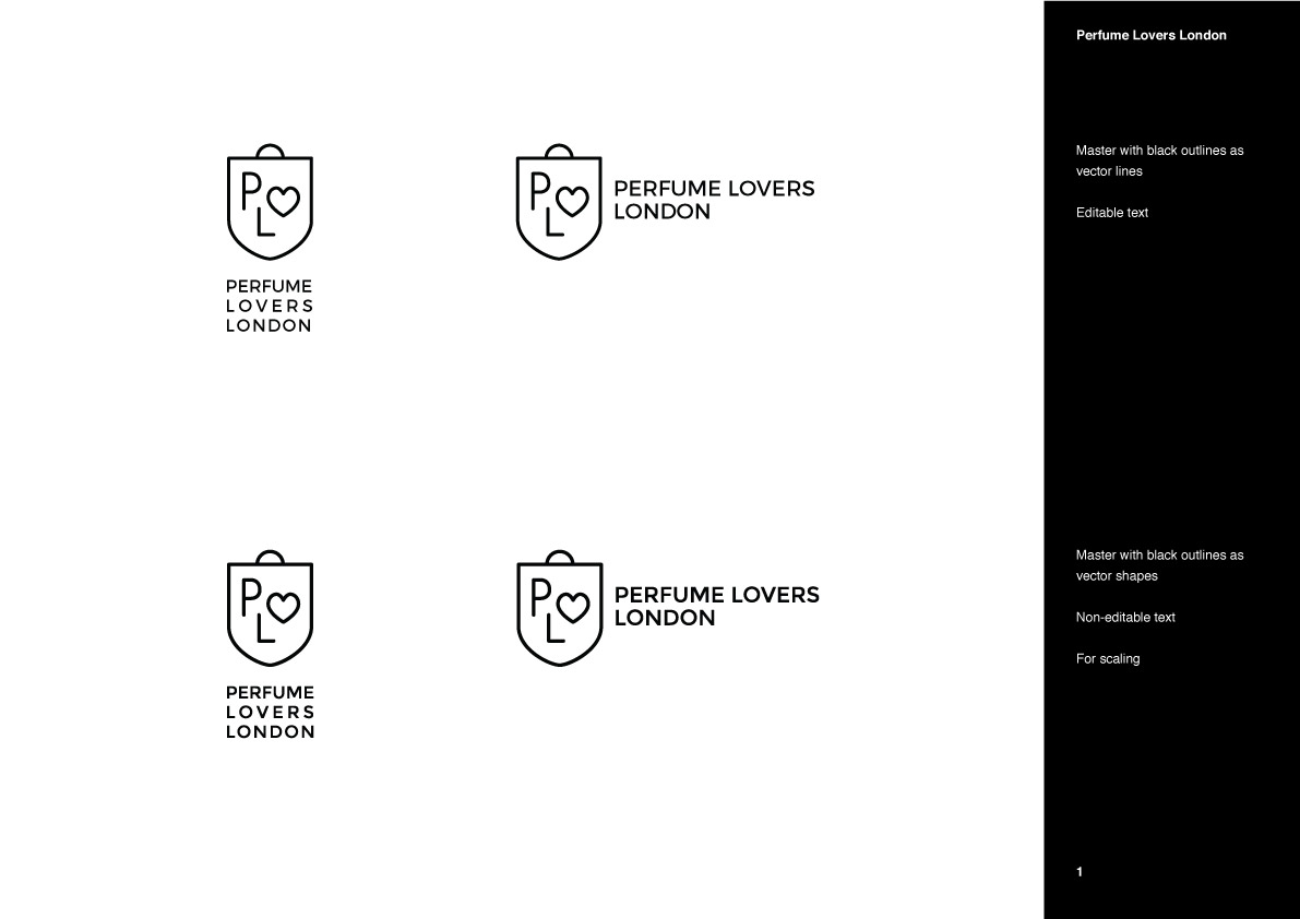 Perfume Lovers London logo refinement