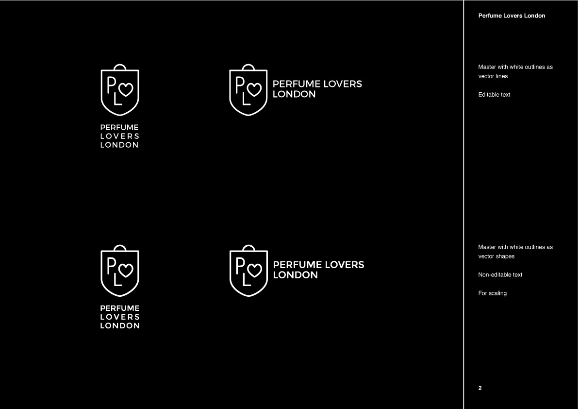 Perfume Lovers London logo refinement