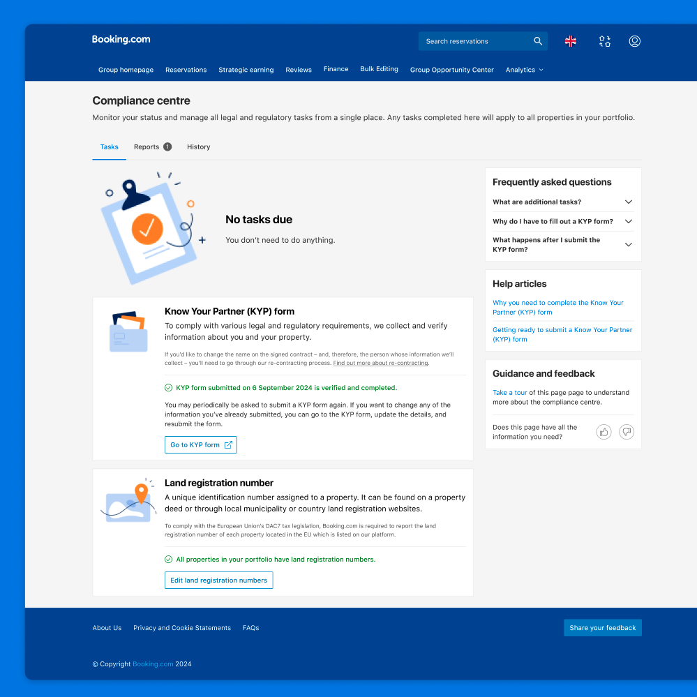 An image of a successful page state