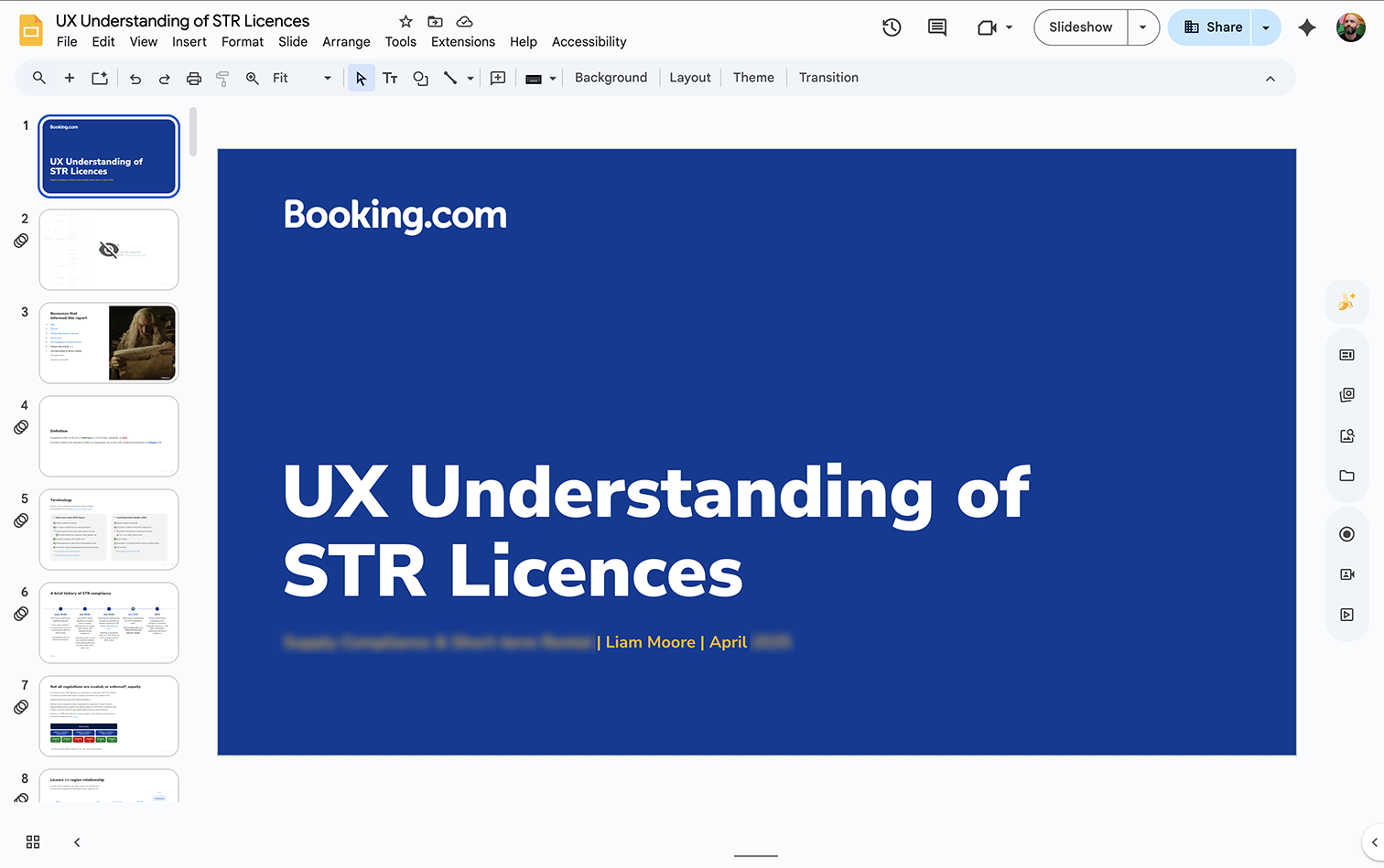 A screenshot of Google Slide presentation with user feedback quotes.